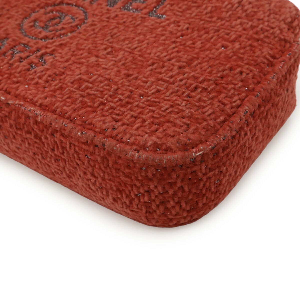 CHANEL Deauville Velour 2way Shoulder Bag