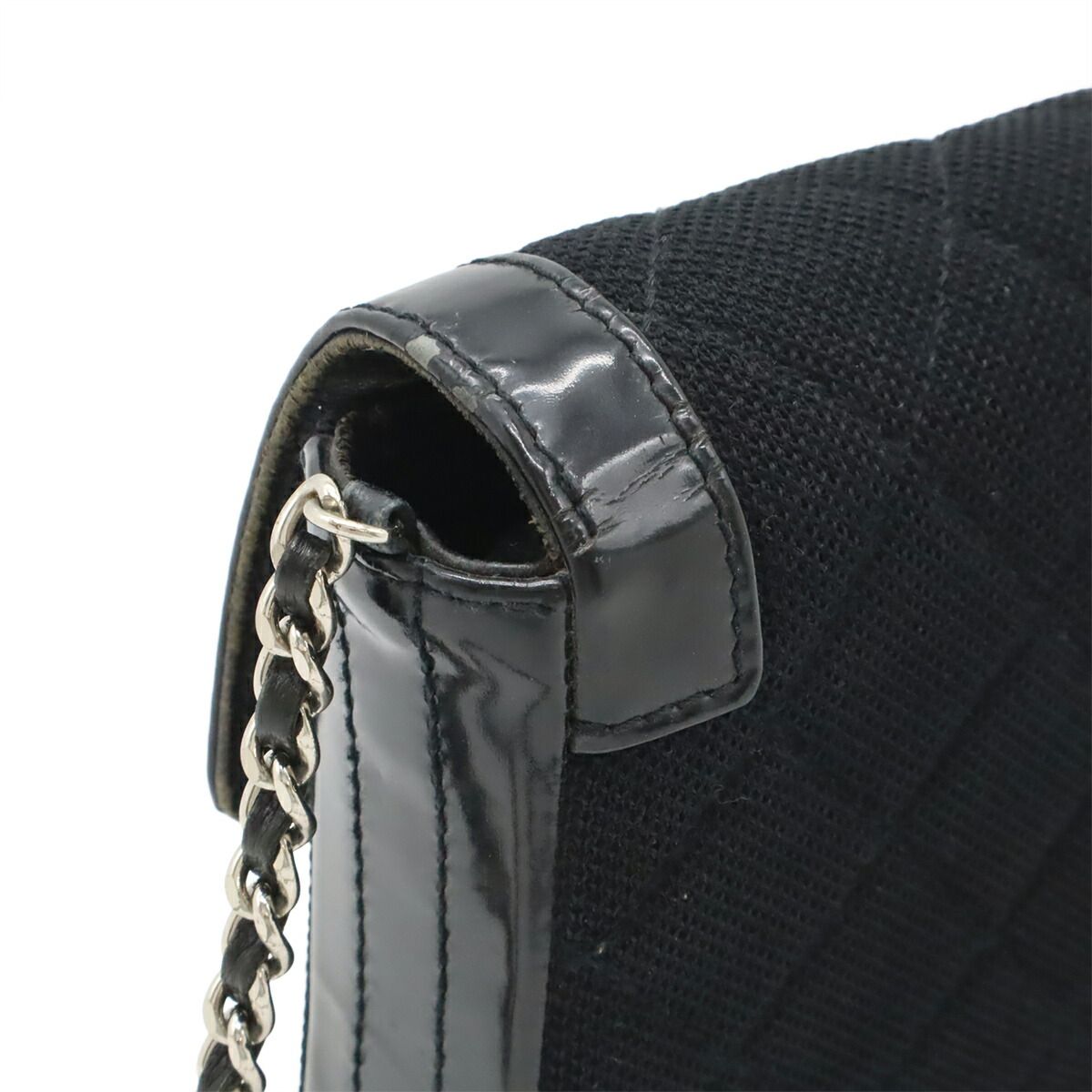 Chanel 2.55 Matelass  Canvas Patent Leather Shoulder Bag
