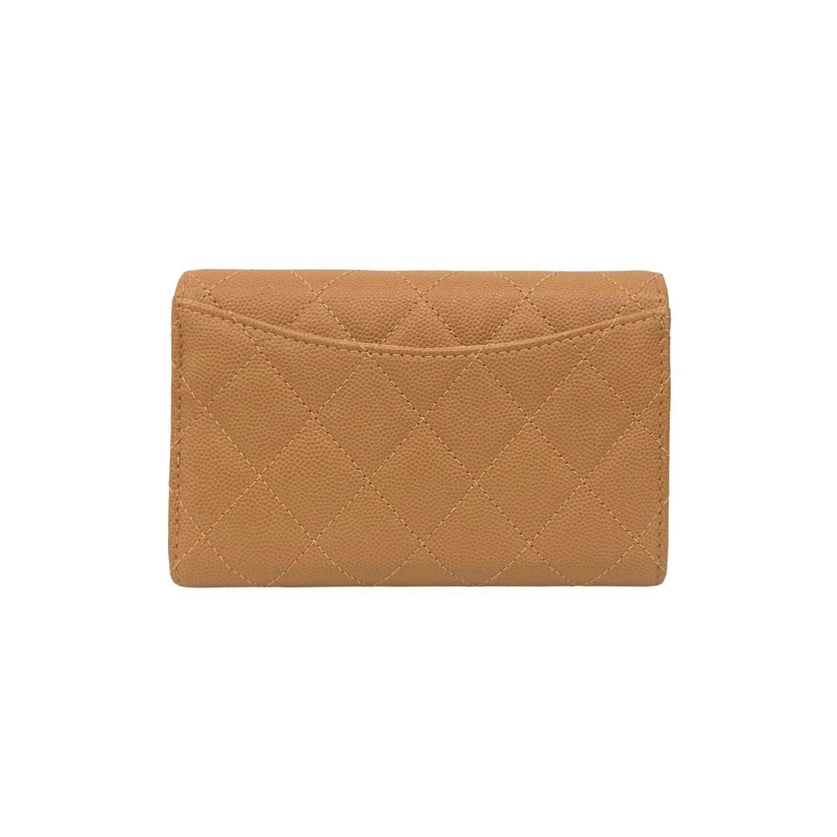 Chanel Caviar Skin Tri Fold Wallet