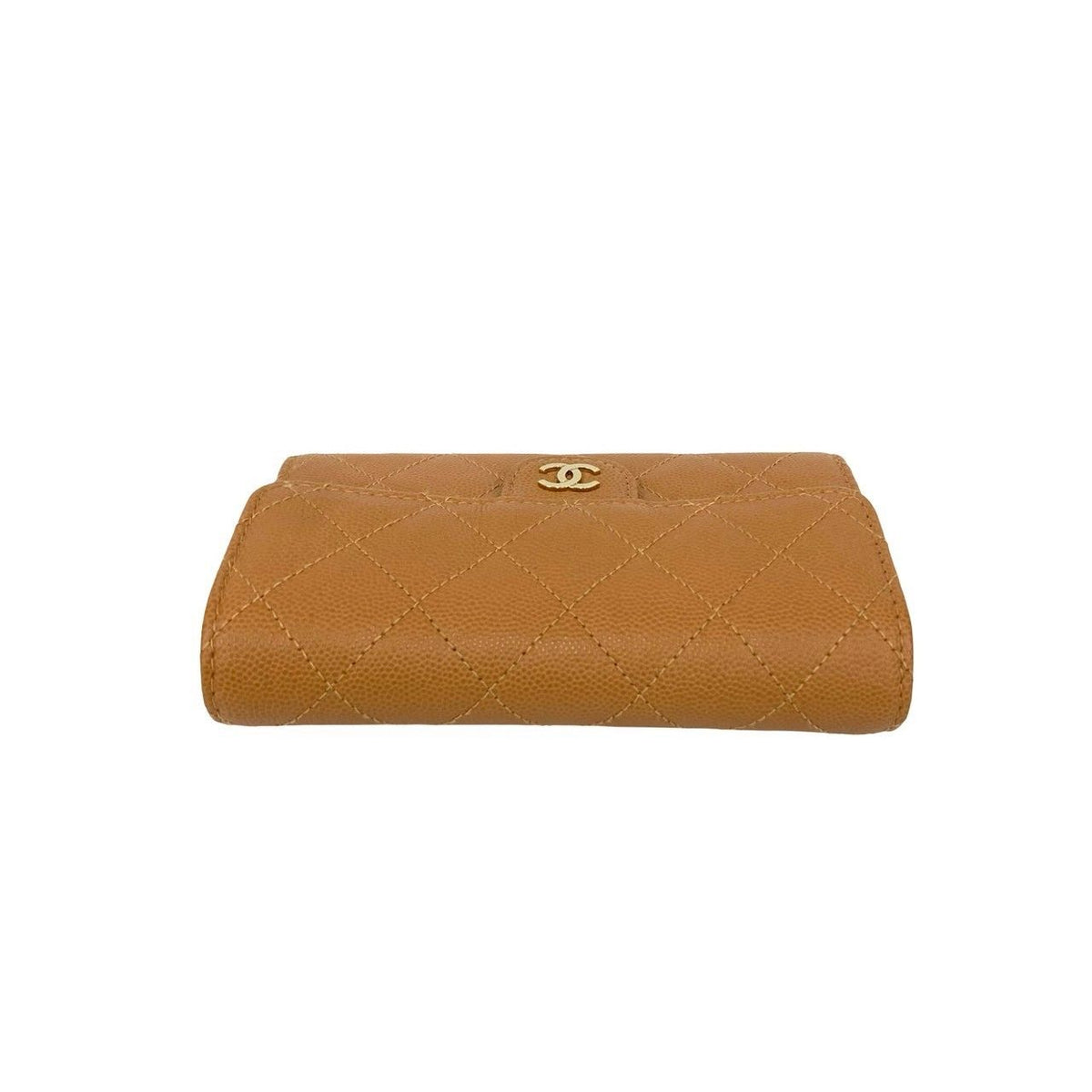 Chanel Caviar Skin Tri Fold Wallet