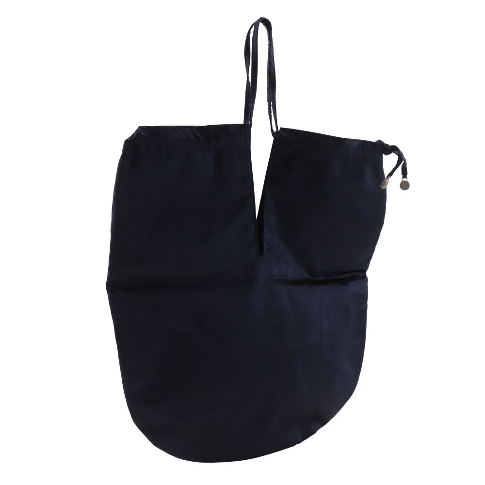 Chanel Pearl Logo Satin Shoulder Bag