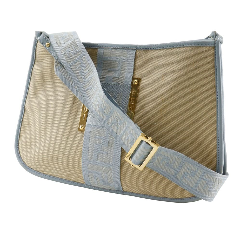 Fendi FF Canvas Shoulder Bag