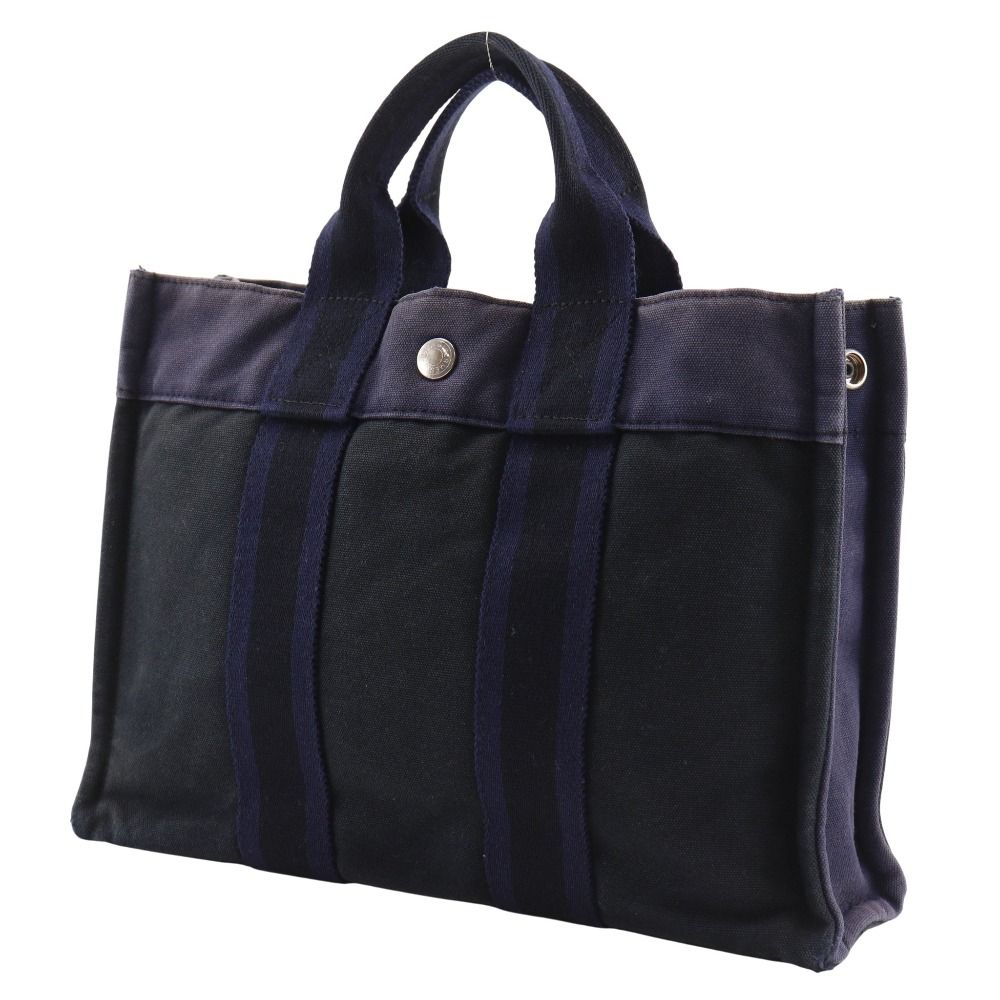 Hermes Sac Fourre Tout PM Cotton Canvas Handbag
