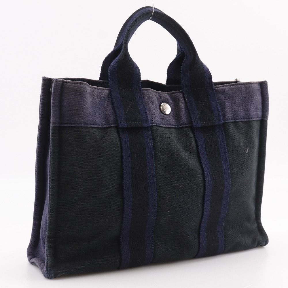Hermes Sac Fourre Tout PM Cotton Canvas Handbag