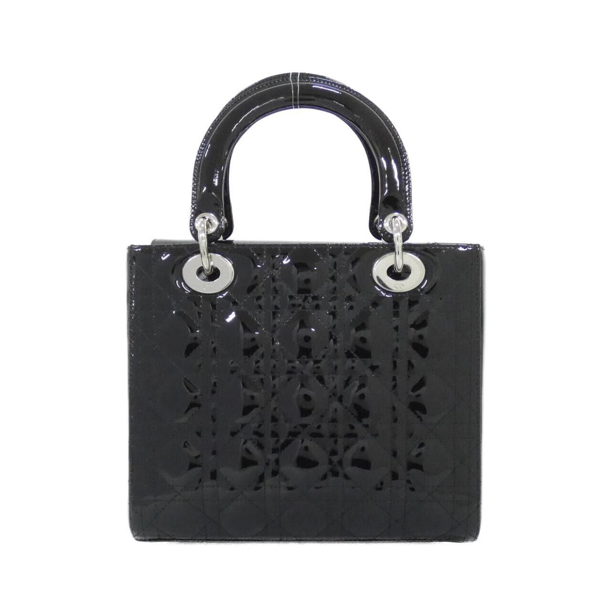 Christian Dior Lady Dior Patent Handbag