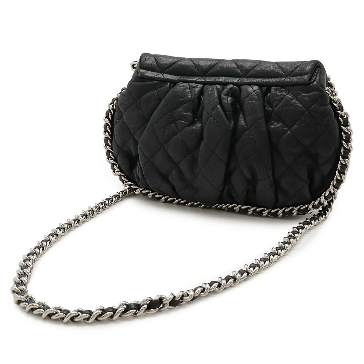 Chanel Matelass  Chain Around Lambskin Shoulder Bag