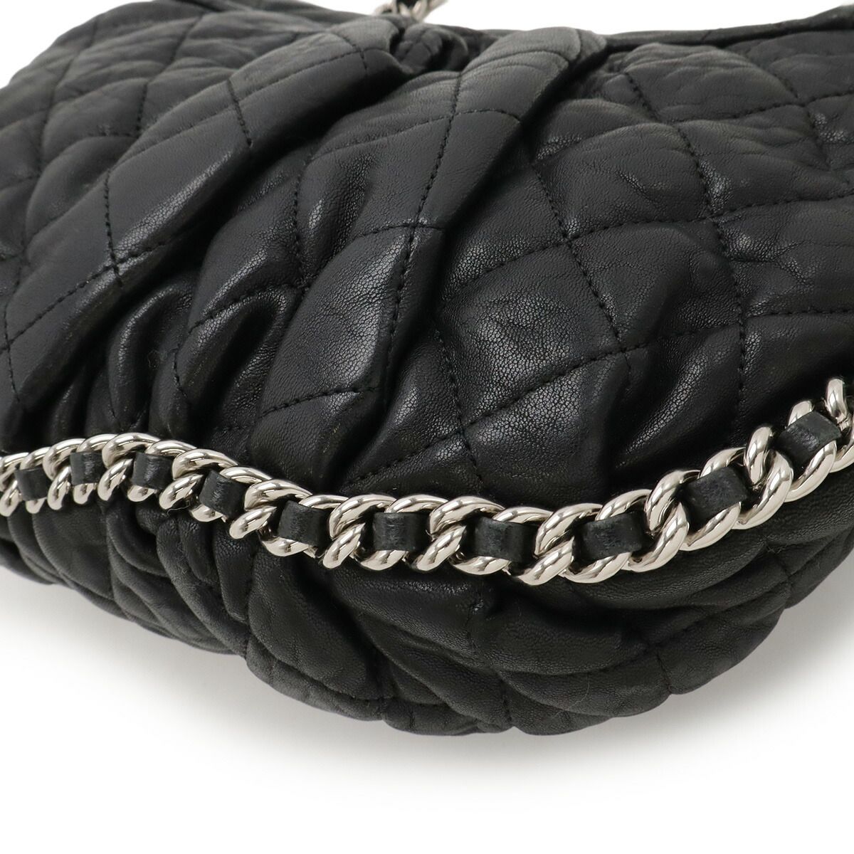 Chanel Matelass  Chain Around Lambskin Shoulder Bag