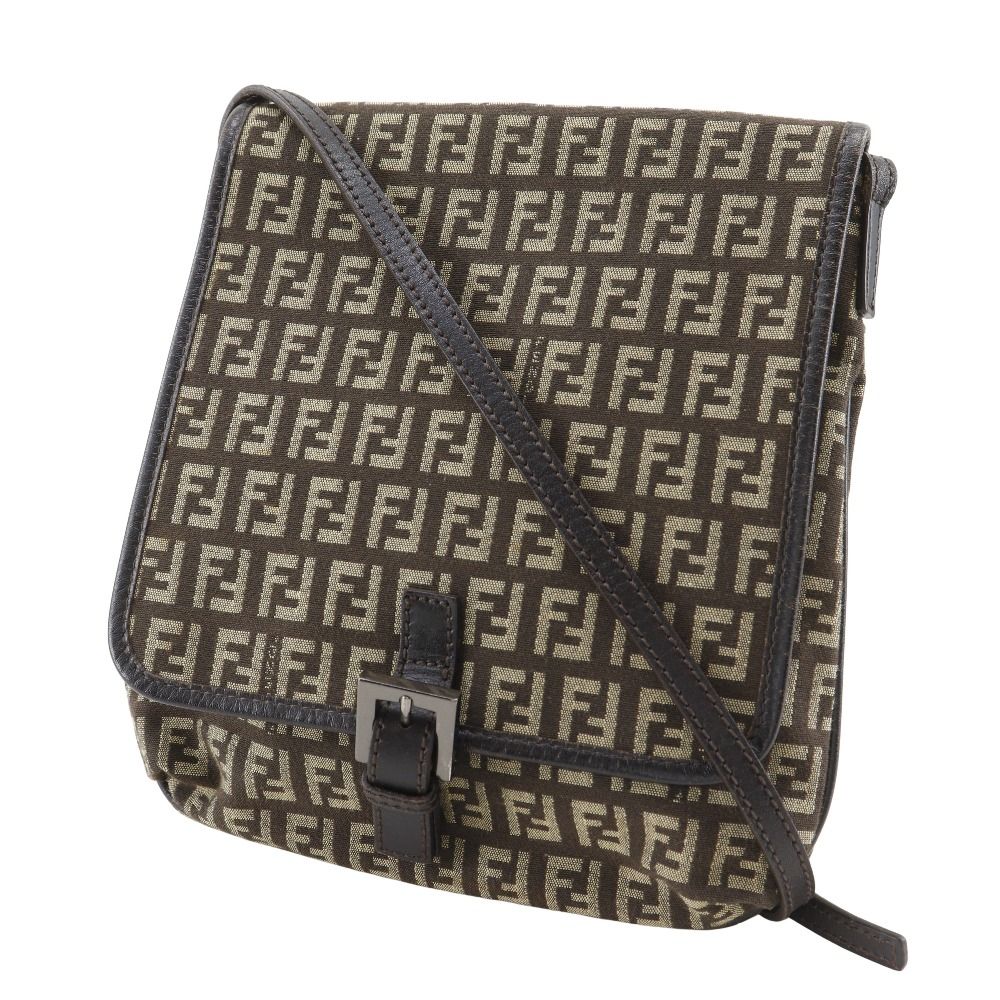Fendi Zucchino Nylon Canvas Shoulder Bag