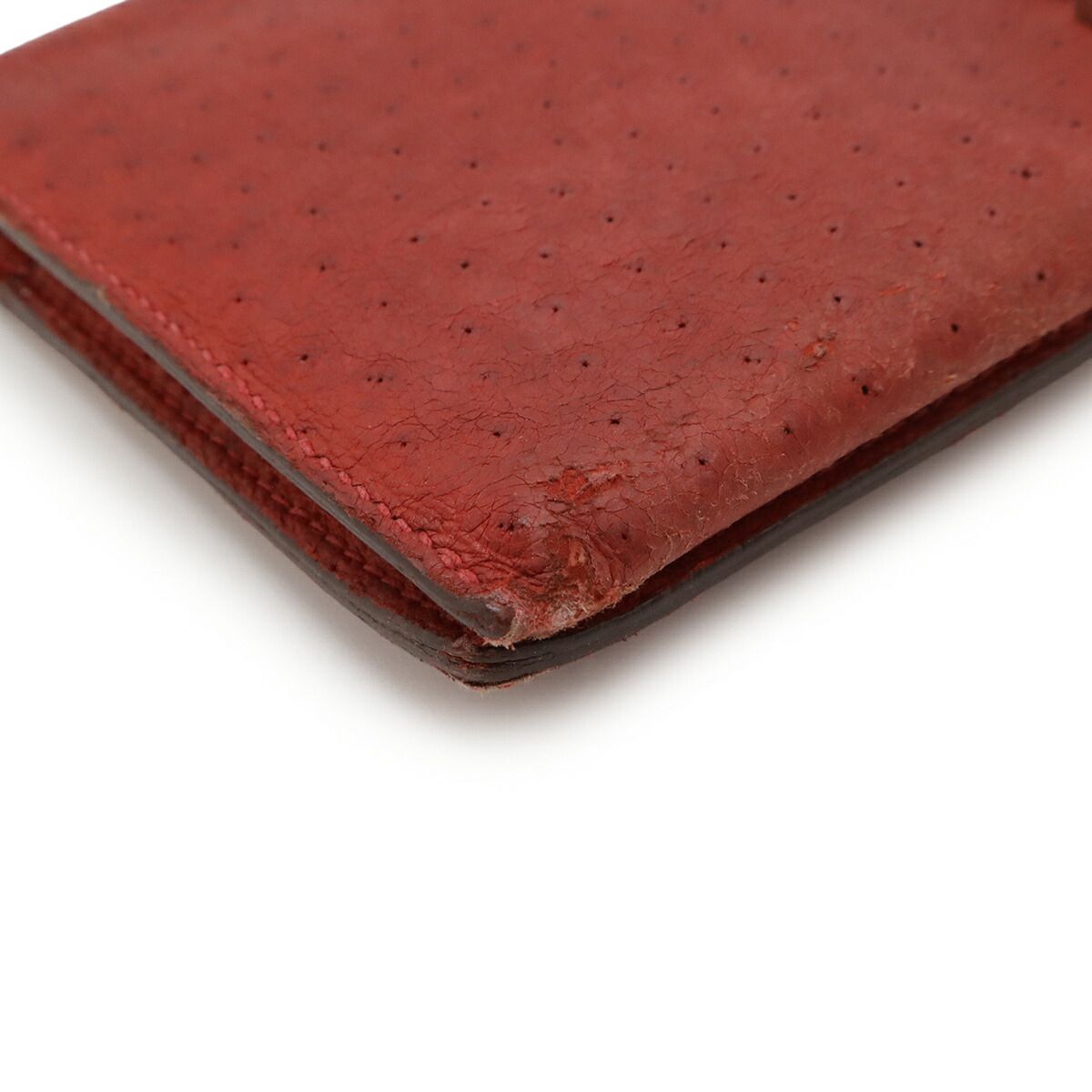 Hermes Bearn Classic Emu Long Bifold Wallet
