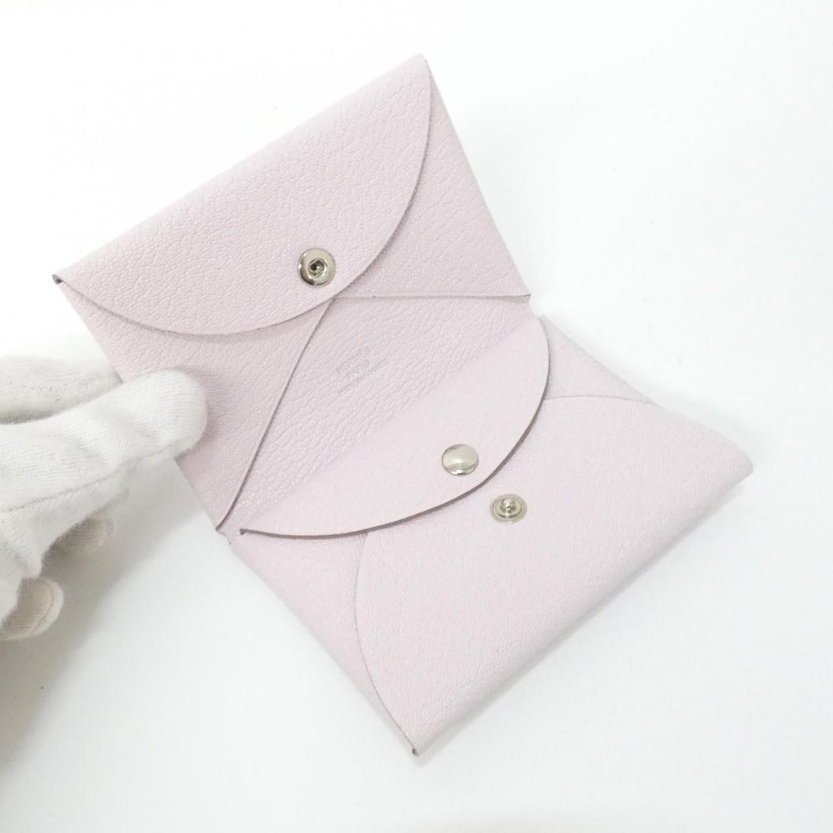 Hermes Calvi Duo Chevre Coin Case