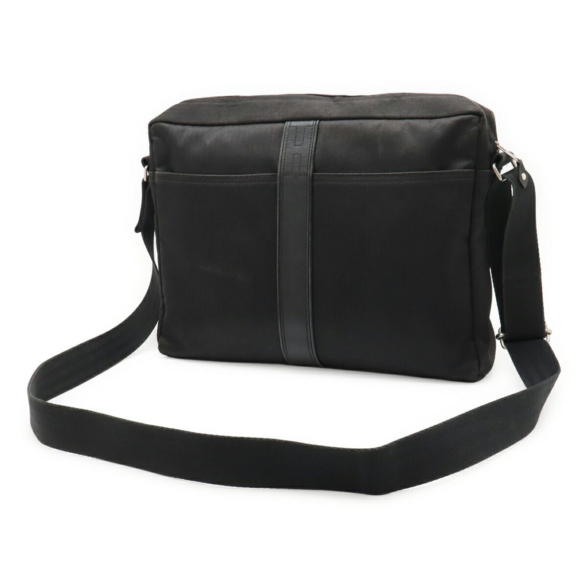 Herm s Acapulco MM Nylon Leather Shoulder Bag