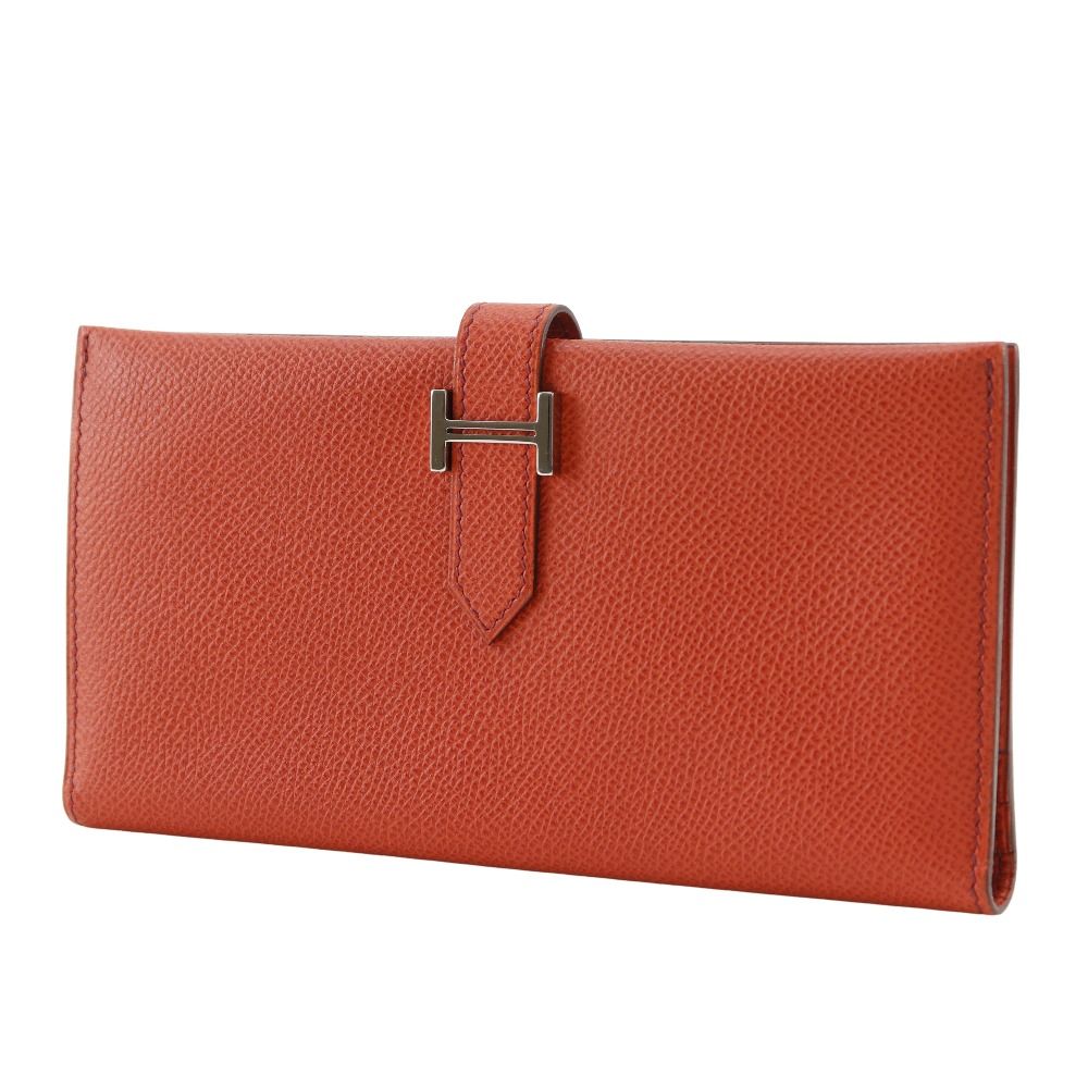 Herm s B arn Veau Epsom Long Wallet