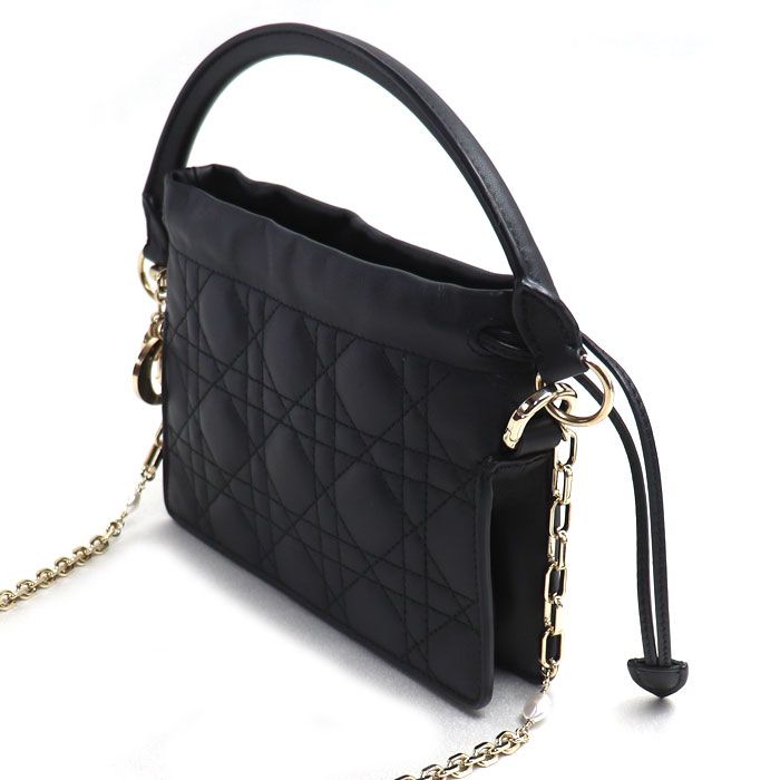 Dior Lady Dior Millie Lambskin Shoulder Bag