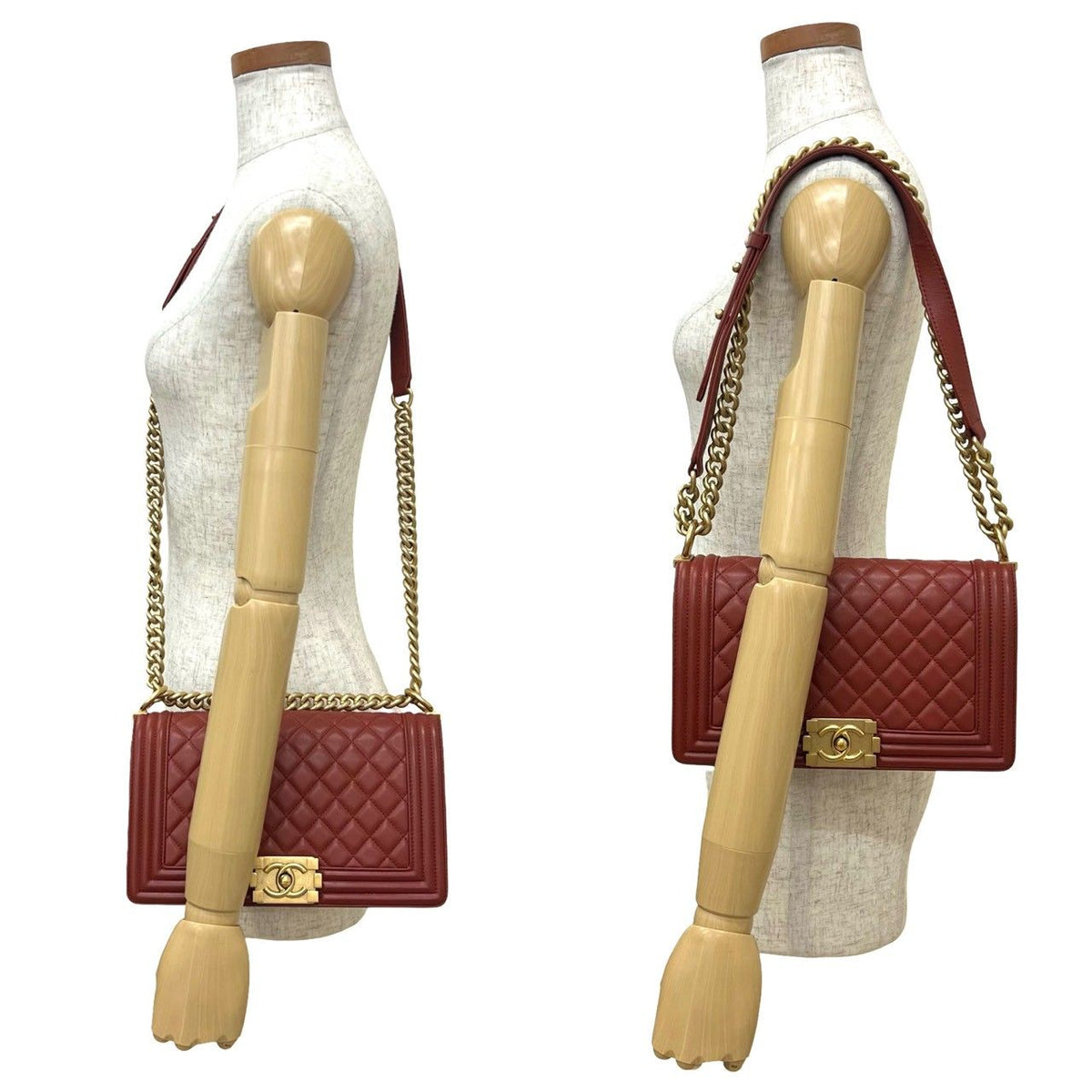CHANEL Boy Chanel Lambskin Shoulder Bag