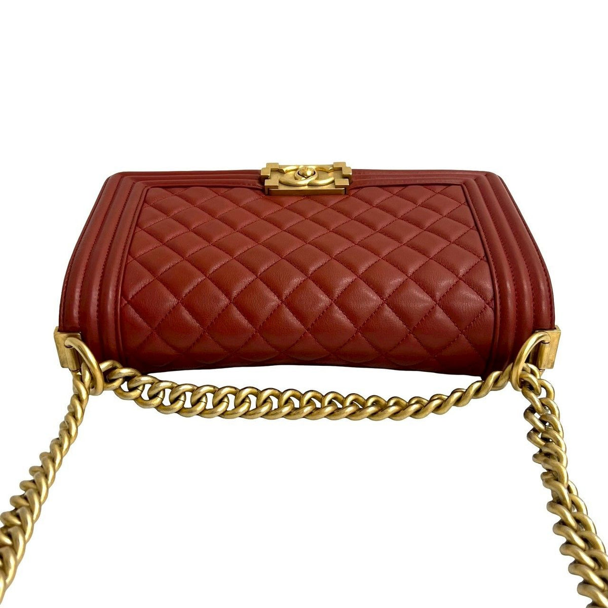 CHANEL Boy Chanel Lambskin Shoulder Bag