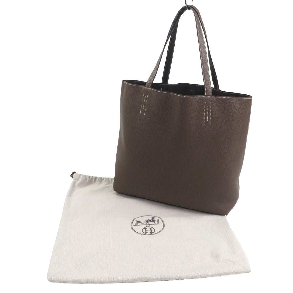 Herm s Double Sens45 Taurillon Clemence Tote Bag