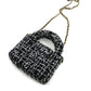CHANEL Fabric Mini Chain Shoulder Bag