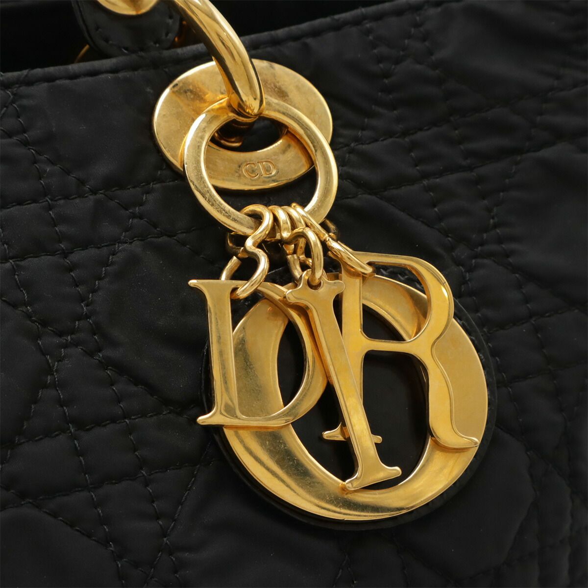 Christian Dior Lady Dior Cannage Nylon 2way Bag