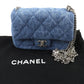 Chanel Mini Matelasse COCO Mark Camellia Chain Shoulder Bag