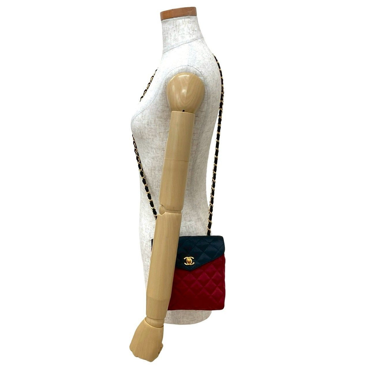 Chanel Matelasse Satin Shoulder Bag