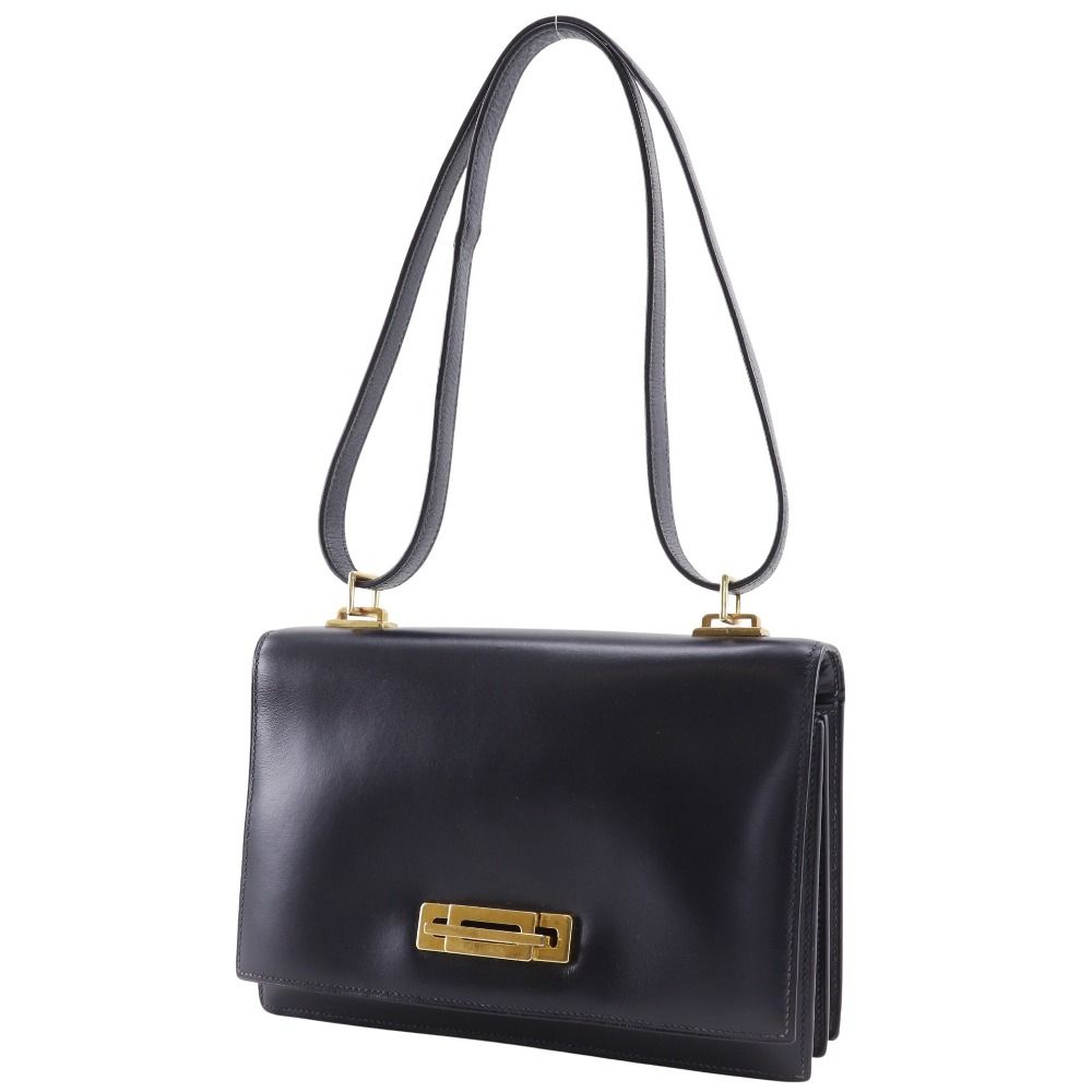 Hermes Box Calf Leather 2way Shoulder Bag