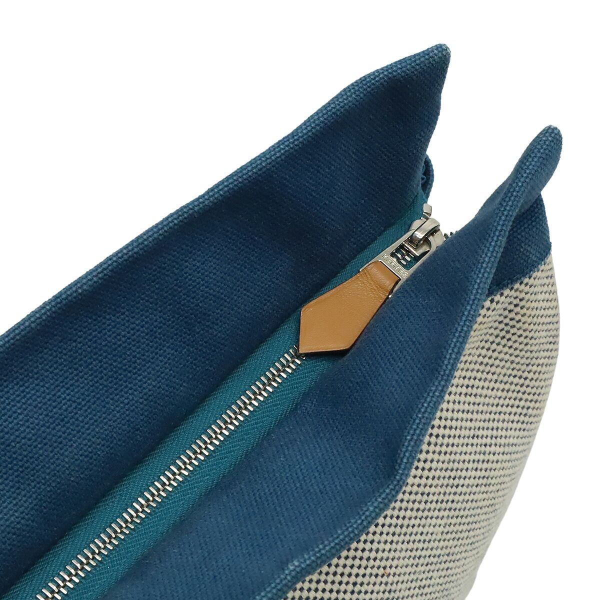 Herm s Jimetou GM Canvas Clutch Bag