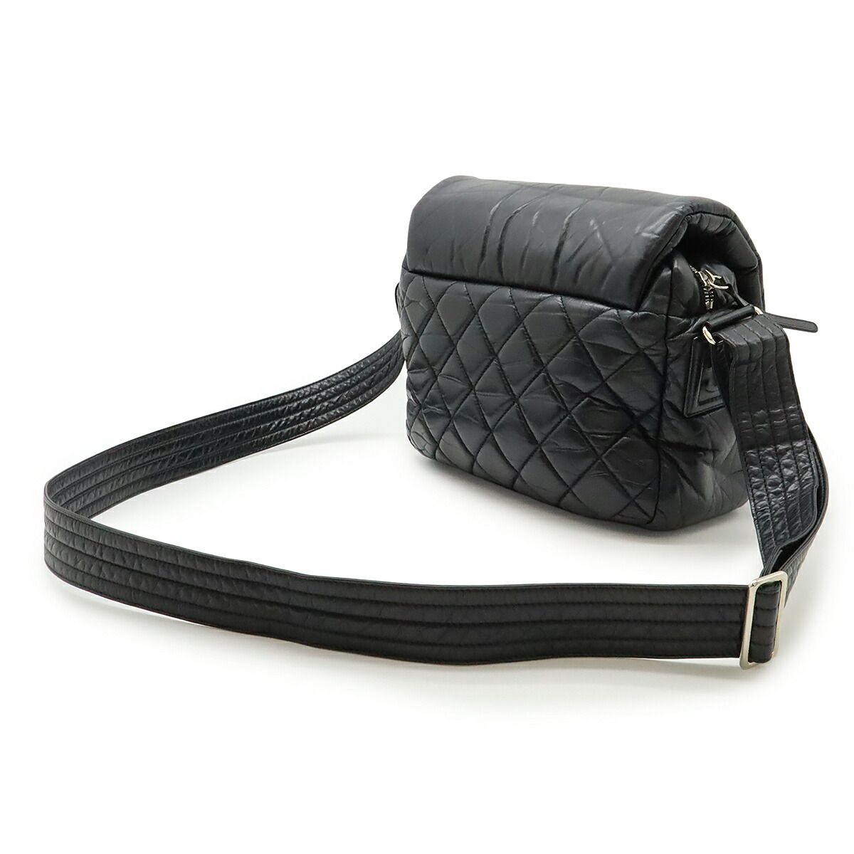 Chanel Coco Cocoon Matelasse Small Messenger All Leather Shoulder Bag