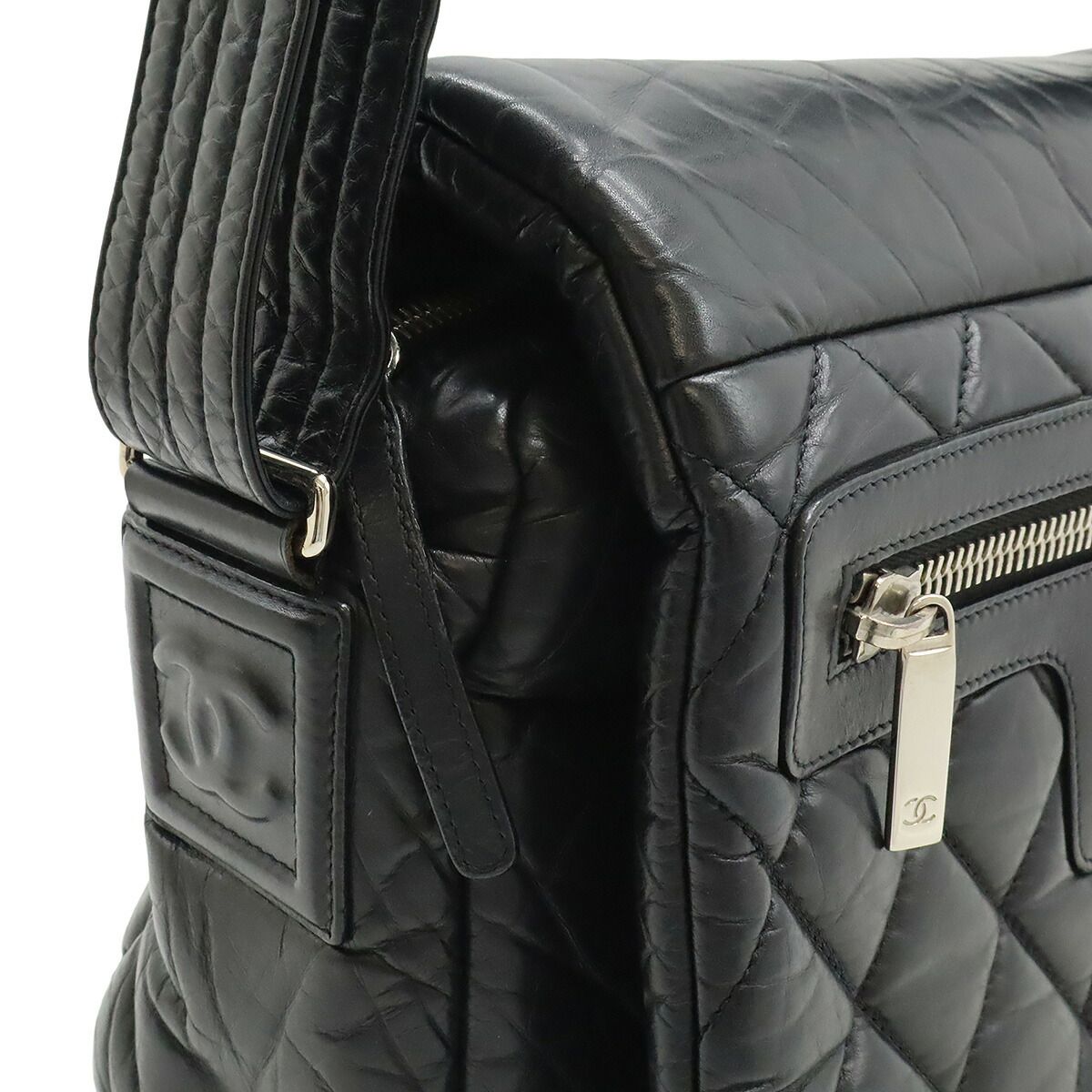 Chanel Coco Cocoon Matelasse Small Messenger All Leather Shoulder Bag