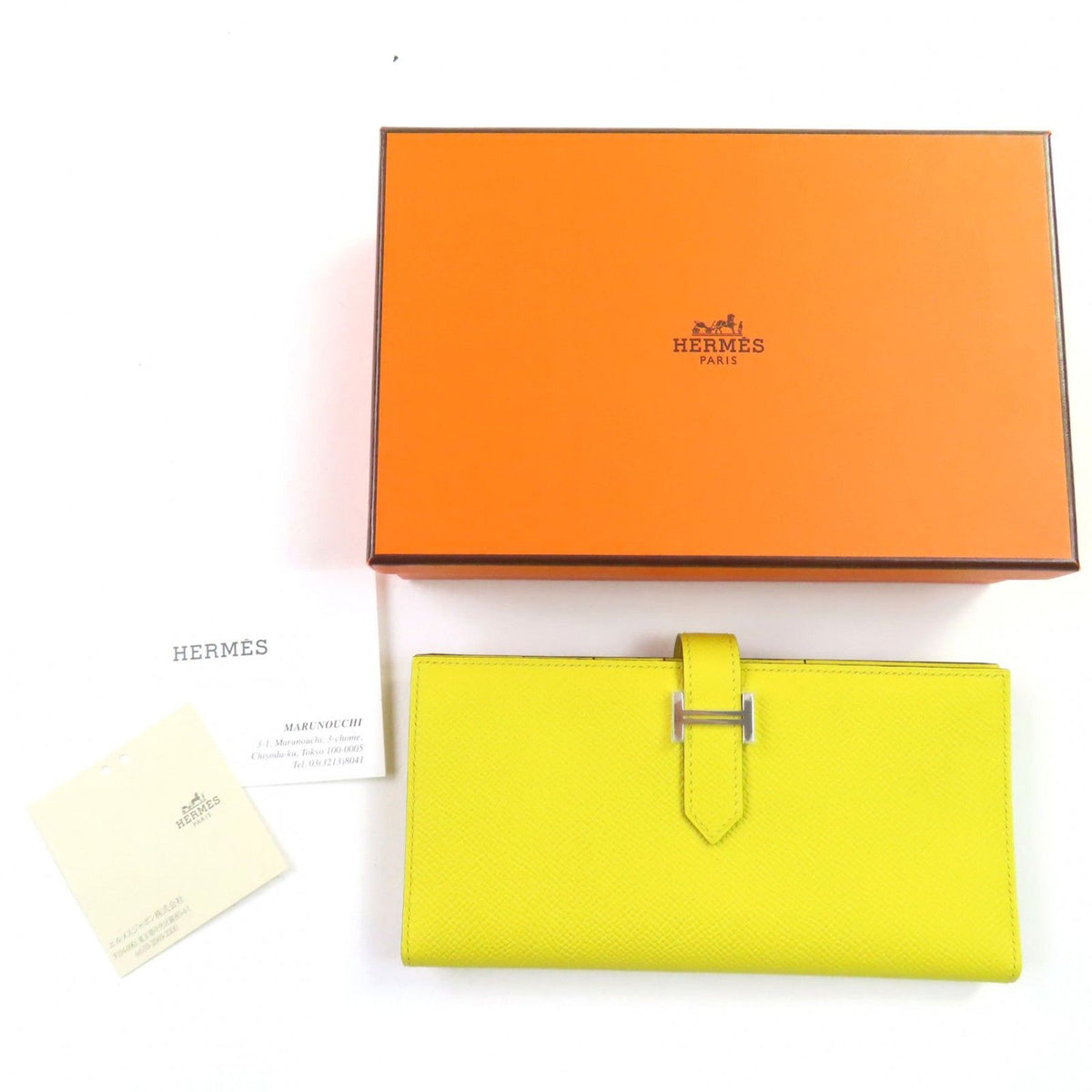 Hermes Beansufla Epsom Leather Wallet