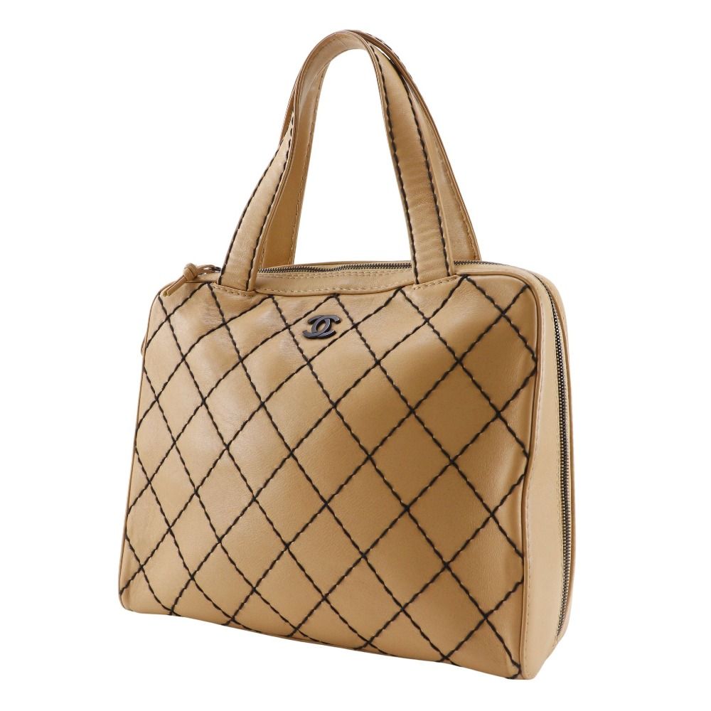 Chanel Wild Stitch Calfskin 2way Tote Bag