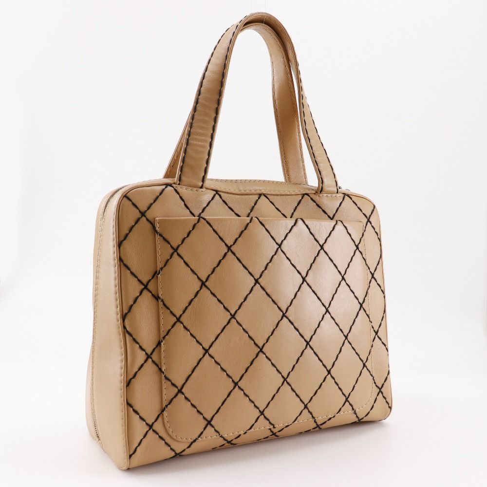 Chanel Wild Stitch Calfskin 2way Tote Bag