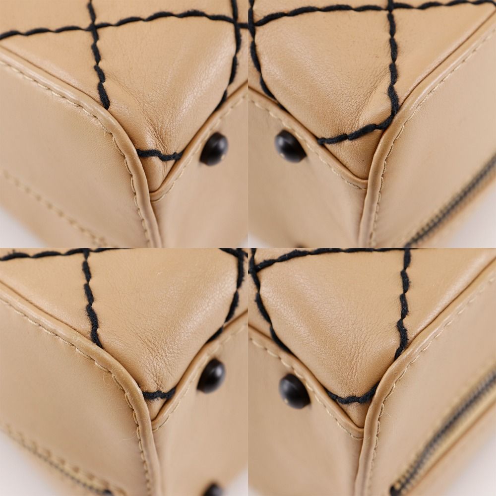 Chanel Wild Stitch Calfskin 2way Tote Bag
