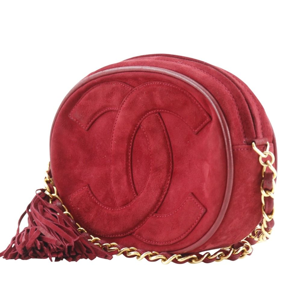 Chanel Coco Mark Suede Chain Shoulder Bag
