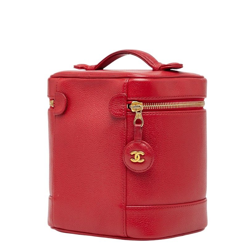 Chanel Coco Mark Caviar Vanity Bag