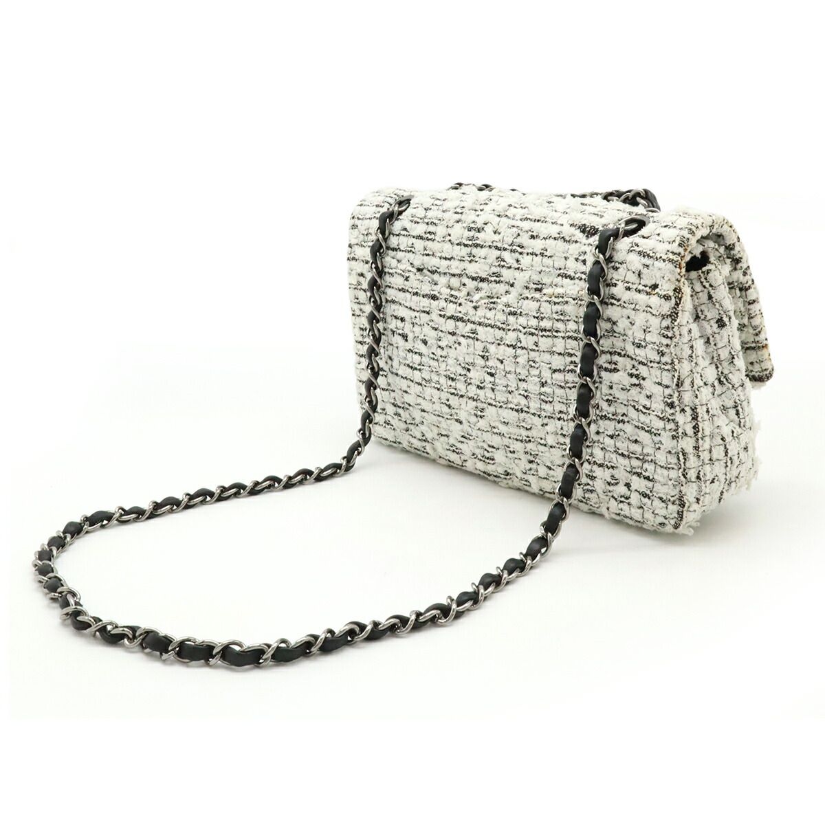 Chanel 2.55 Tweed Leather Shoulder Bag