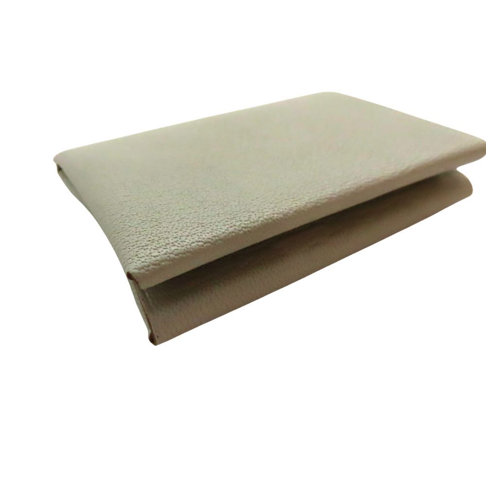 Hermes Calvi Duo Chevre Card Case Coin Case