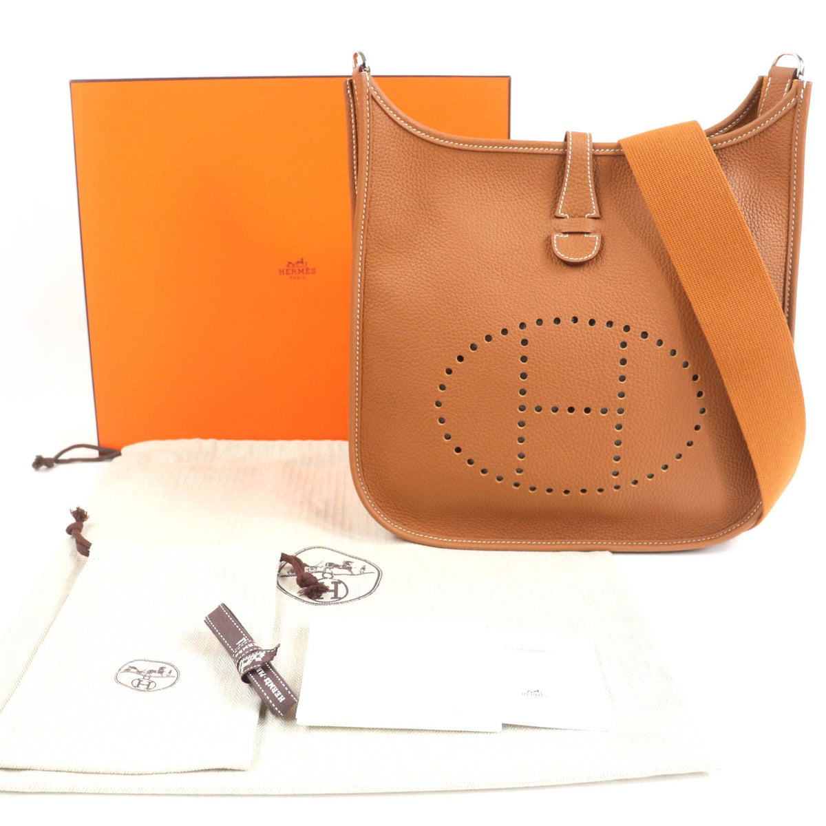 Hermes Evelyne Taurillon Clemence Shoulder Bag