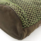 Chanel Fishnet Rope Camellia Tote Bag Canvas Leather Wood