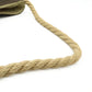 Chanel Fishnet Rope Camellia Tote Bag Canvas Leather Wood