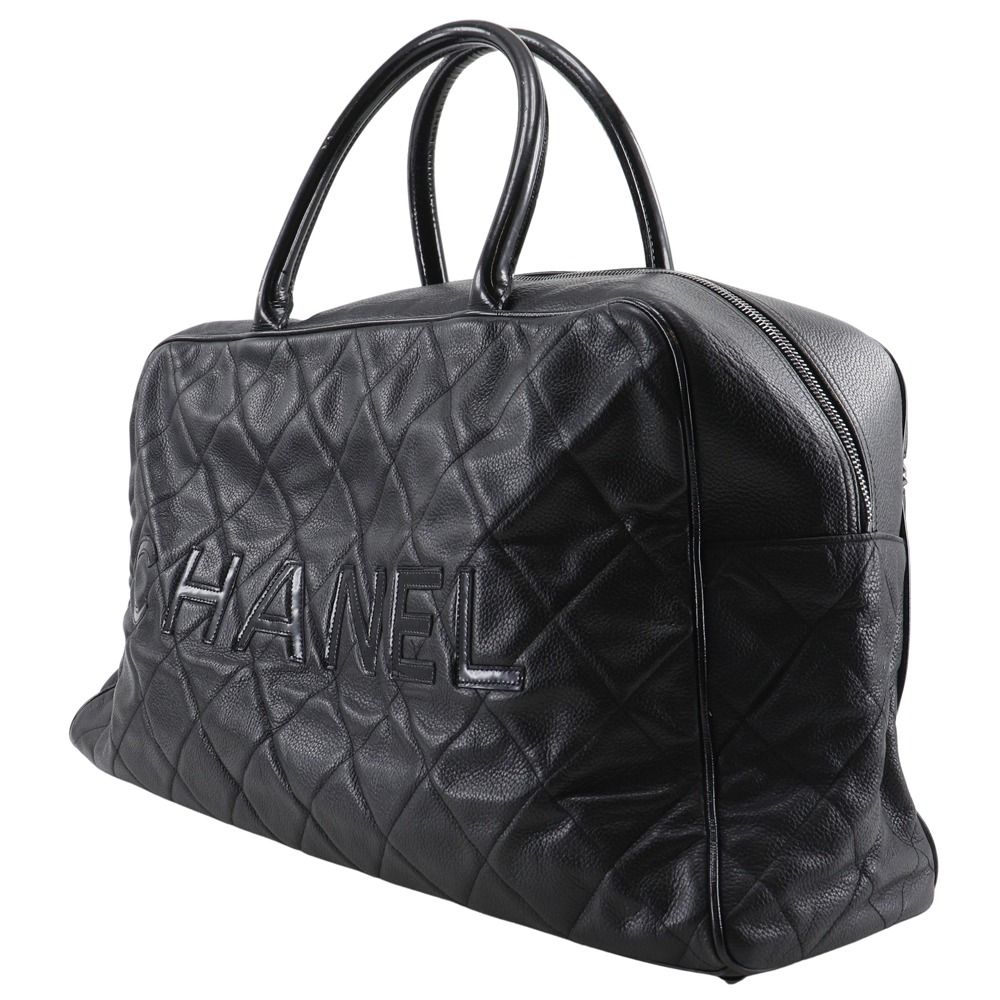 Chanel Matelasse Caviar Skin Boston Bag