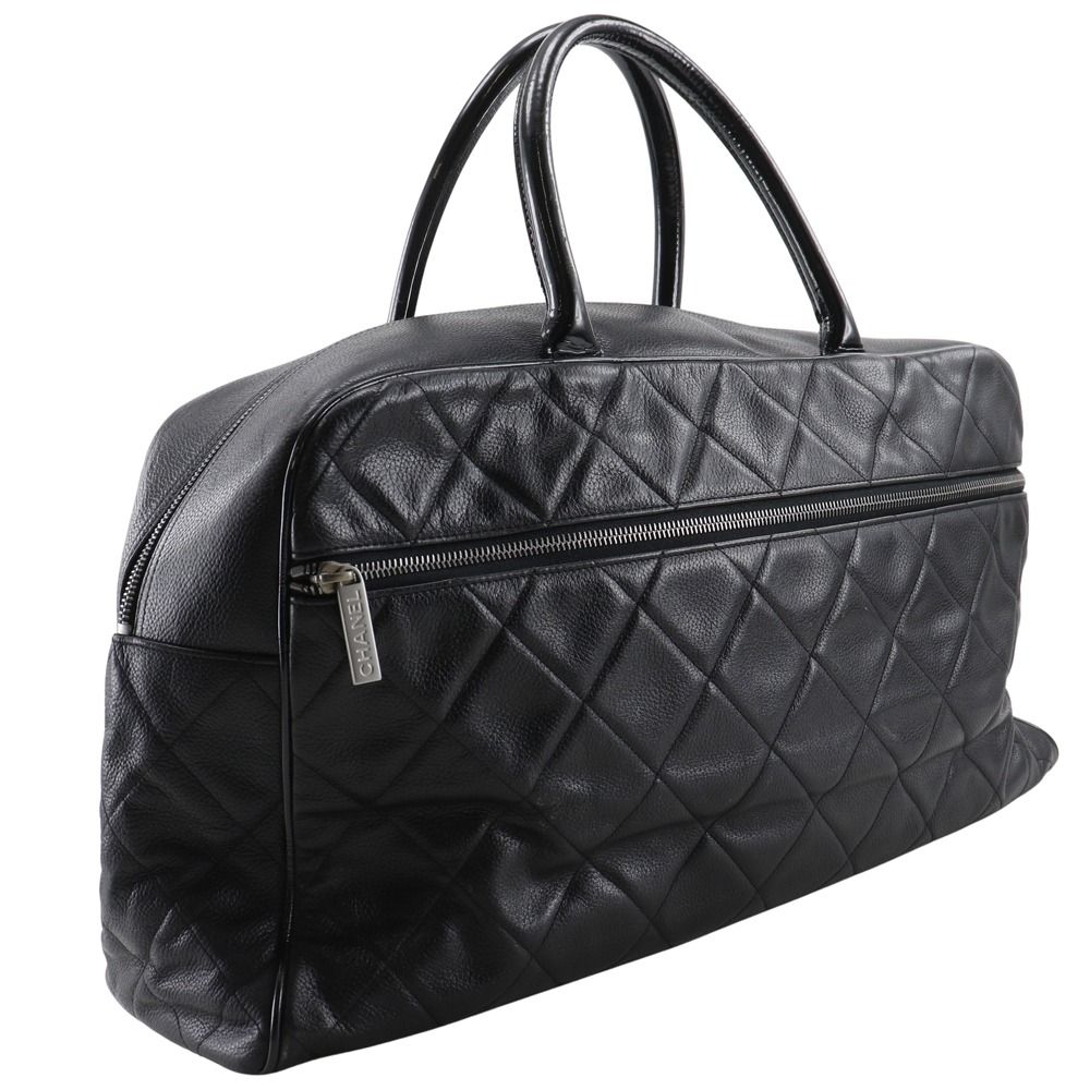 Chanel Matelasse Caviar Skin Boston Bag