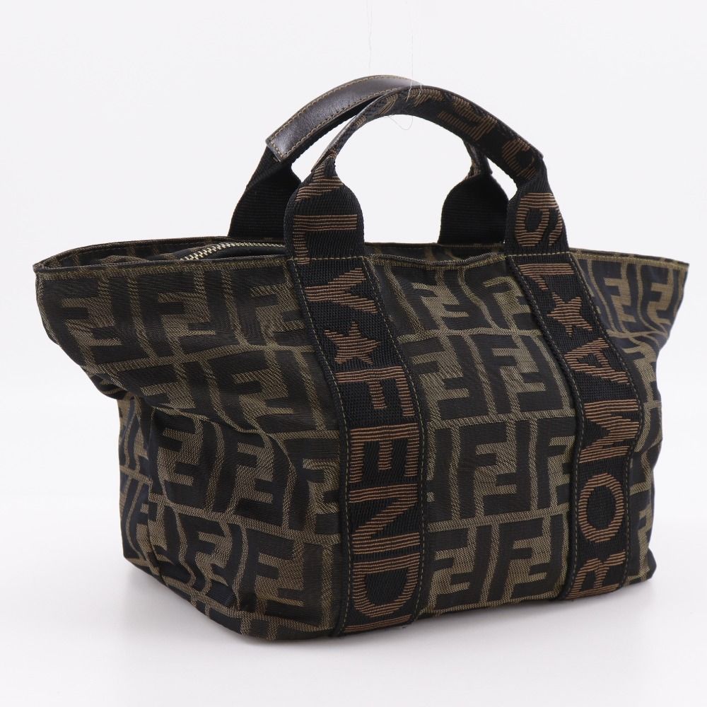 Fendi Zucca Nylon Canvas Handbag