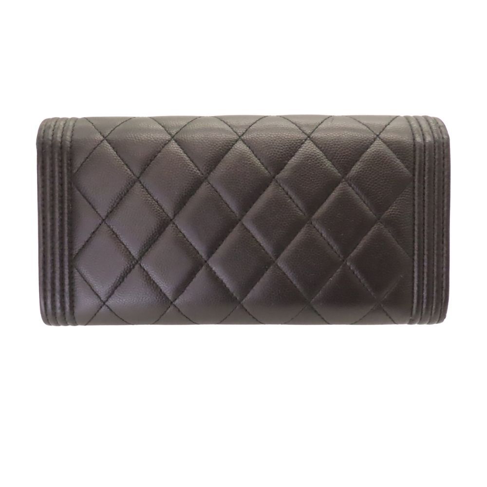 Chanel Boy Chanel Caviar Long Wallet