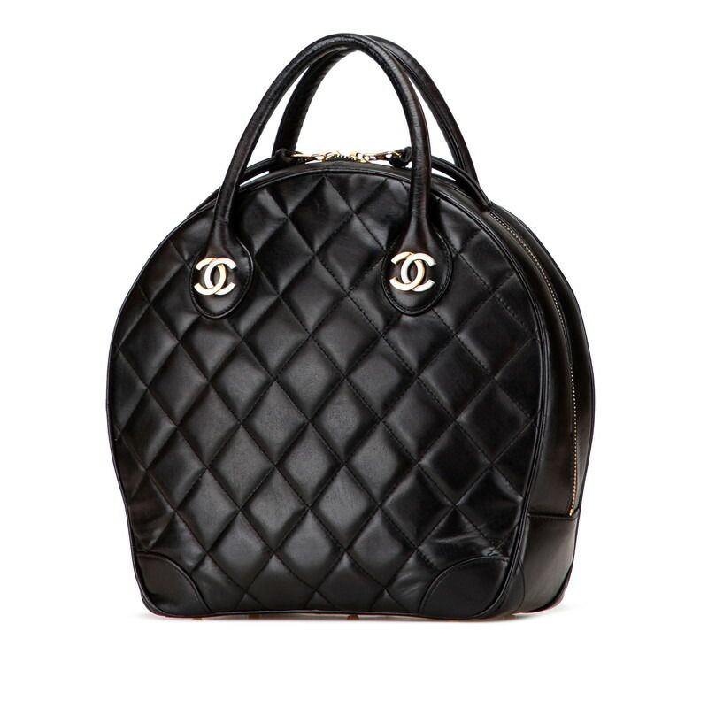Chanel Coco Mark Matelass  Lambskin Handbag
