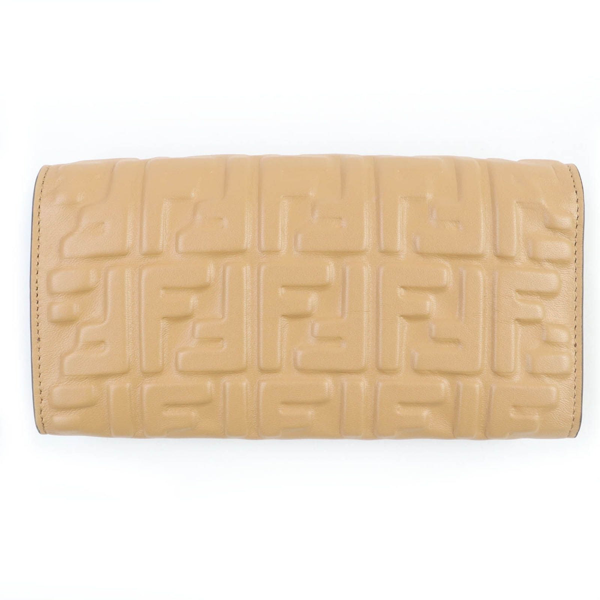 Fendi FFMetal Baguette Continental Leather Long Wallet