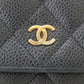 Chanel Chain Wallet Caviar Leather 2way Shoulder Bag