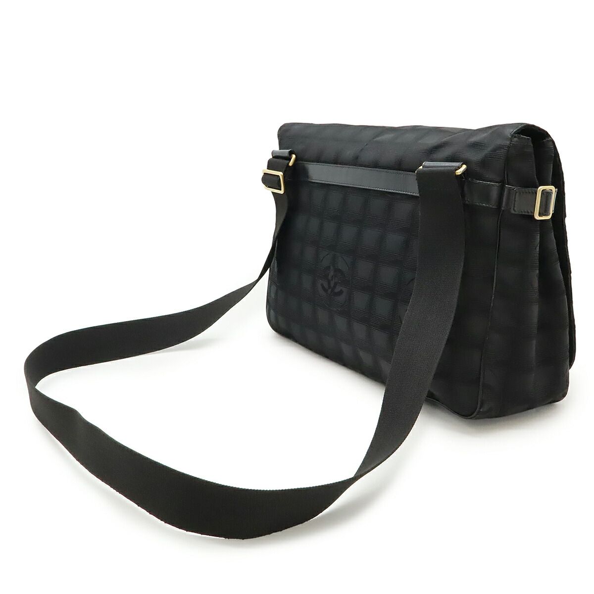 Chanel New Travel Line Nylon Jacquard Shoulder Bag