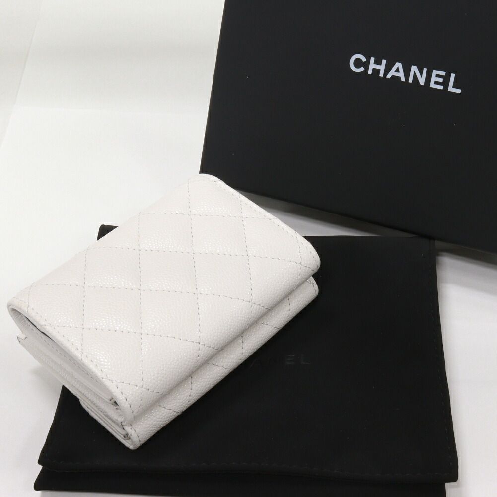 Chanel Grained Shiny Calfskin Classic Small Flap Wallet AP0230