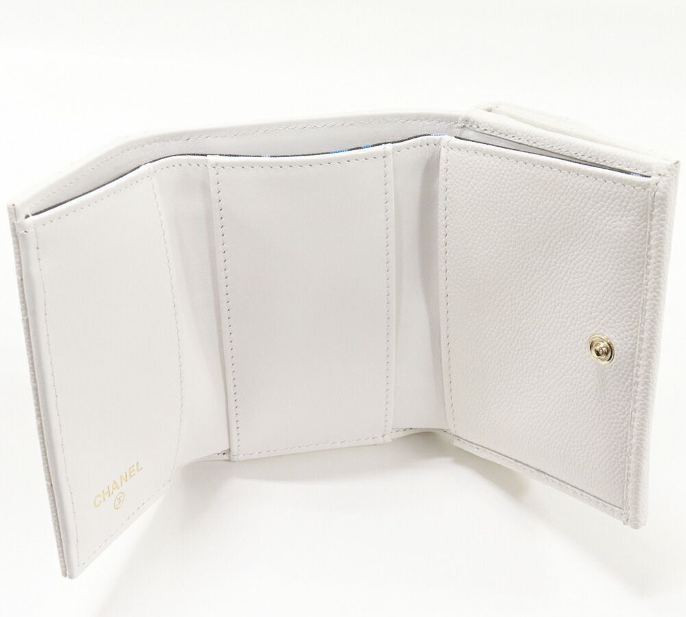 Chanel Grained Shiny Calfskin Classic Small Flap Wallet AP0230