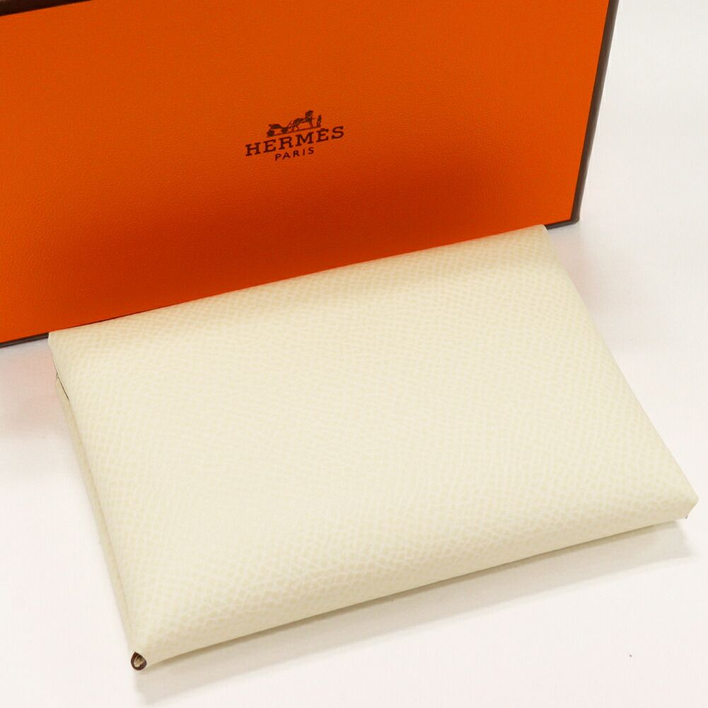 Hermes Calvi Duo Epsom Card Coin Case